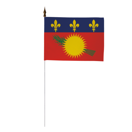 Drapeau de table Armoiries Guadeloupe 10 x 15 cm