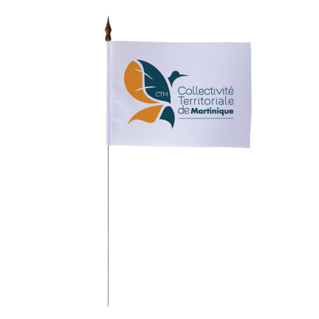 Drapeau de table Collectivité Territoriale de Martinique 10 x 15 cm