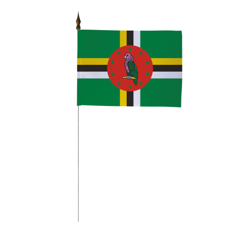 Drapeau de table Dominique