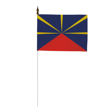 Drapeau de table Armoiries Réunion 10 x 15 cm - A l'unité