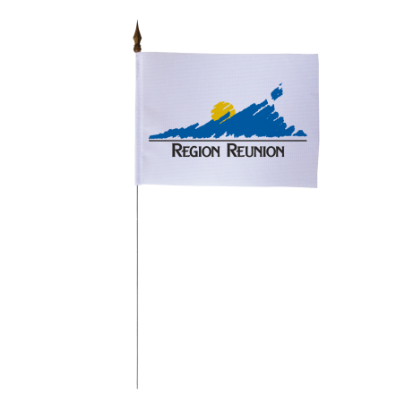 Drapeau de tableRégion Réunion 10 x 15 cm