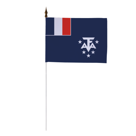Drapeau de table Terres Australes 10 x 15 cm