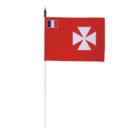 Drapeau de table Uvea - Wallis 10 x 15 cm