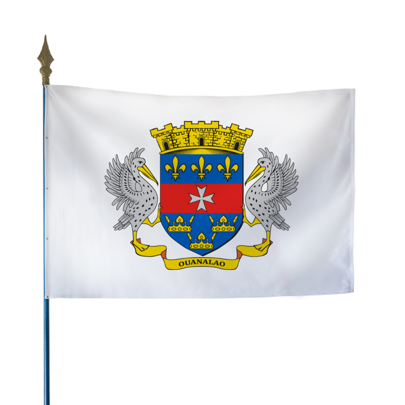 Drapeau Armoiries Saint-Barthélemy