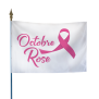 Drapeau Octobre Rose - Modèle A