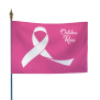 Drapeau Octobre Rose - Modèle B