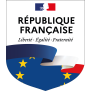 Ecusson porte-drapeaux France Europe LEF