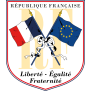 Ecusson porte-drapeaux Drapeaux France Europe LEF