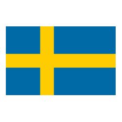 Drapeaux Suède à agiter 9.5 x 16 cm - Lot de 100