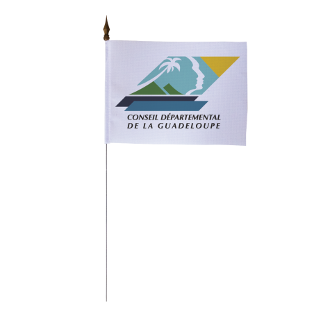 Drapeau de table Département Guadeloupe 10 x 15 cm