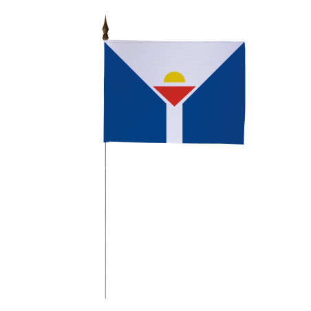 Drapeau de table Saint-Martin 10 x 15 cm