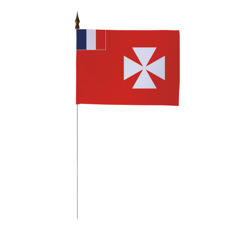Drapeau de table Wallis et Futuna 10 x 15 cm