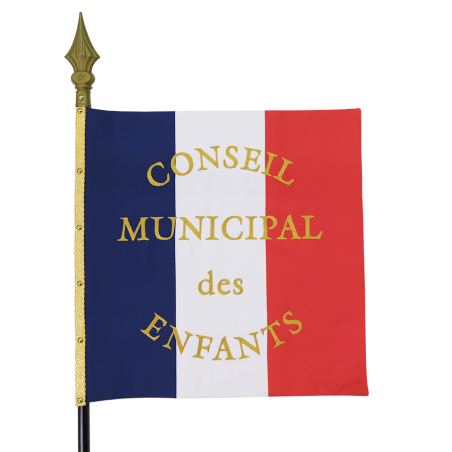 Drapeau brodé en DECOTEX