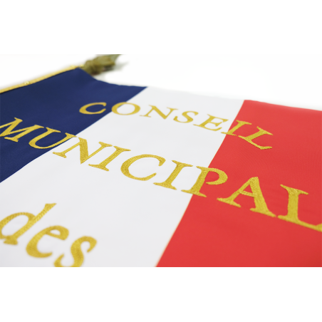 Drapeau brodé en DECOTEX