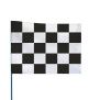 Drapeau de course automobile à DAMIER