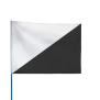 Drapeau de course automobile TRIANGLES NOIRS ET BLANCS