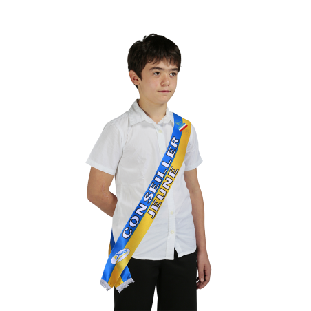 Echarpe personnalisée avec franges