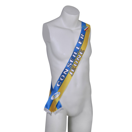 Echarpe personnalisée avec franges