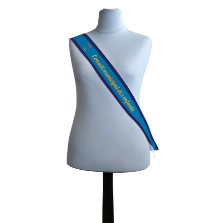 Echarpe personnalisée en biseau