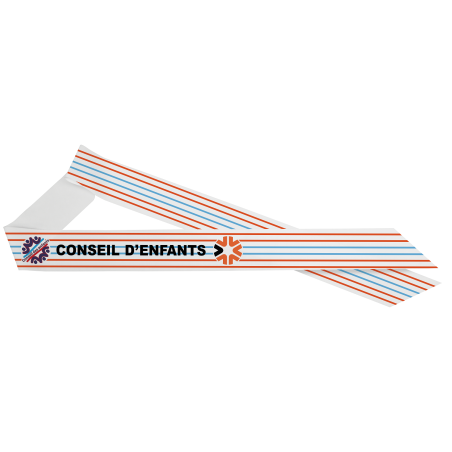 Echarpe personnalisée en biseau