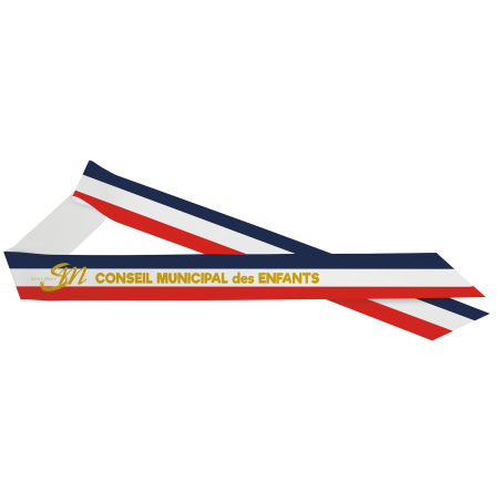 Echarpe personnalisée en biseau