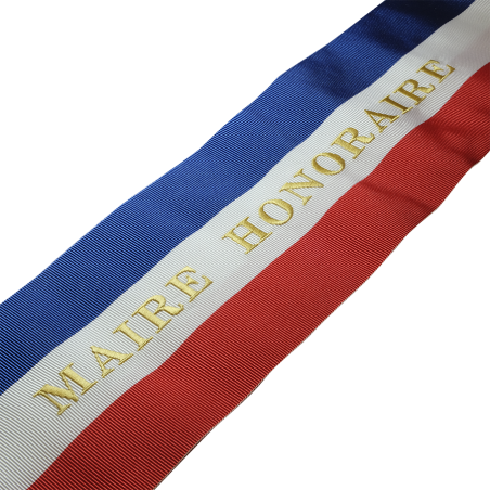 Echarpe Brodée Maire Honoraire
