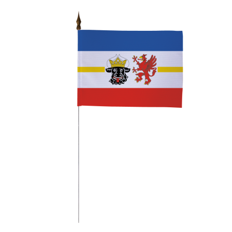 Drapeau de table Mecklembourg-Poméranie-Occidentale 10 x 15 cm