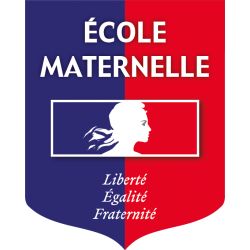 Ecusson porte-drapeaux Ecole maternelle Liberté Egalité Fraternité