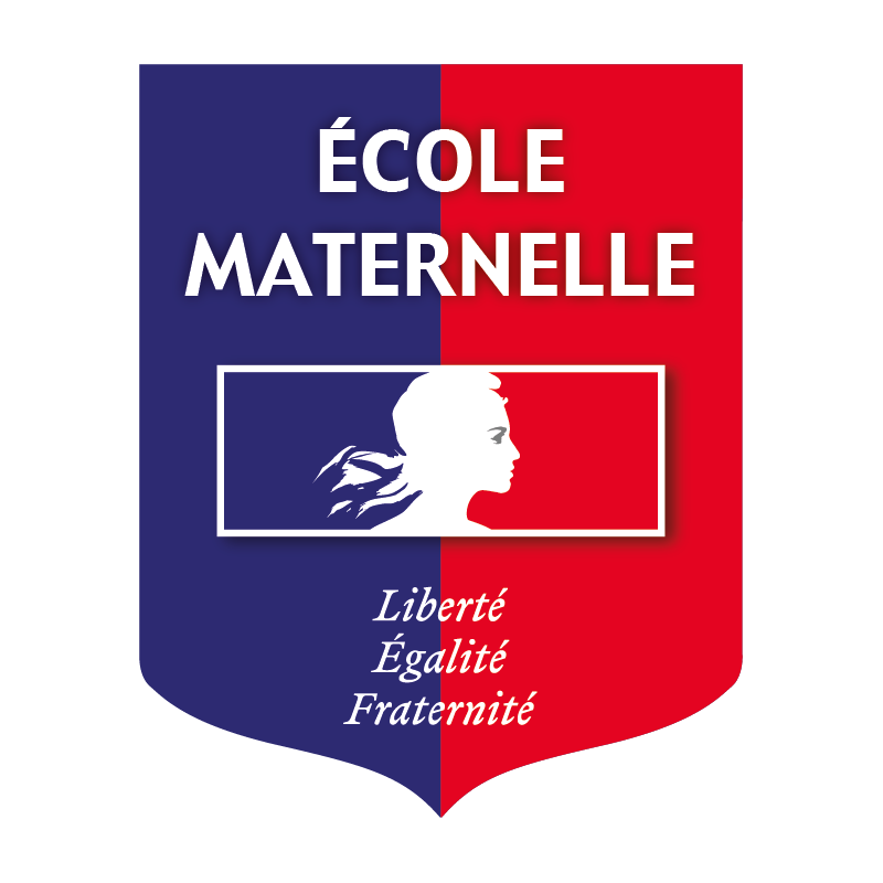 Ecusson porte-drapeaux Ecole maternelle Liberté Egalité Fraternité