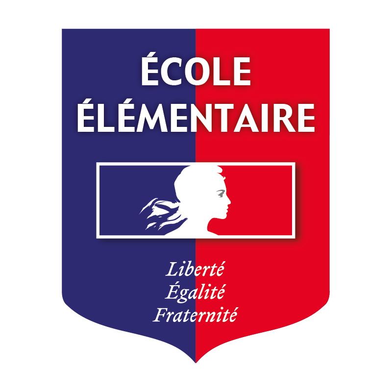Ecusson porte-drapeaux Ecole élémentaire Liberté Egalité Fraternité