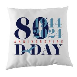 Coussin imprimé - 80e anniversaire D-DAY & Bataille de Normandie