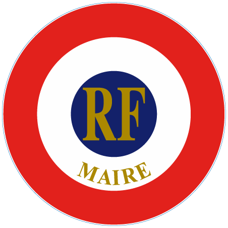 Cocarde autocollante Maire