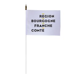 Drapeau de table Bourgogne Franche Comté 10x15 cm - A l'unité