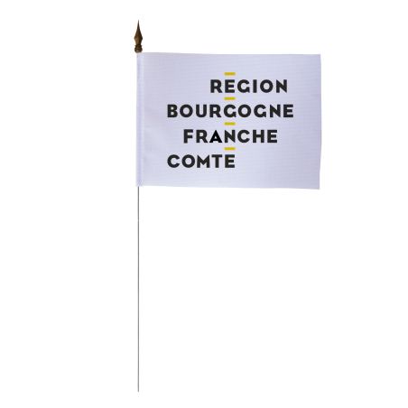 Drapeau de table Bourgogne Franche Comté 10x15 cm - A l'unité