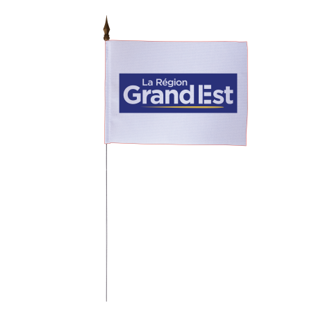 Drapeau de table Grand Est 10x15 cm - A l'unité