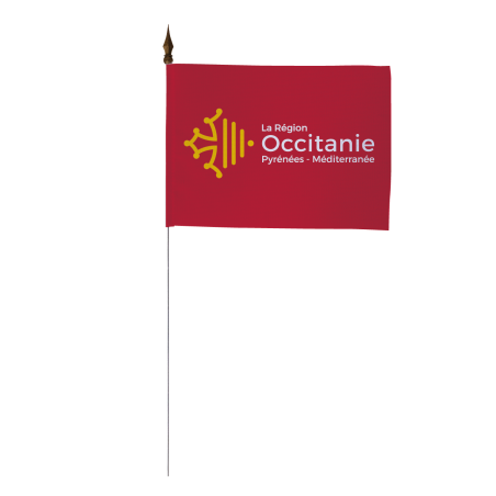 Drapeau de table Occitanie 10x15 cm - A l'unité