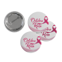 Badge Octobre Rose - fond blanc