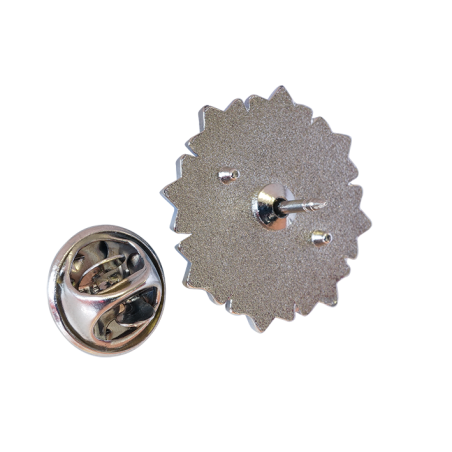 Pin's Argenté Bleuet De France - Pétale Tricolore