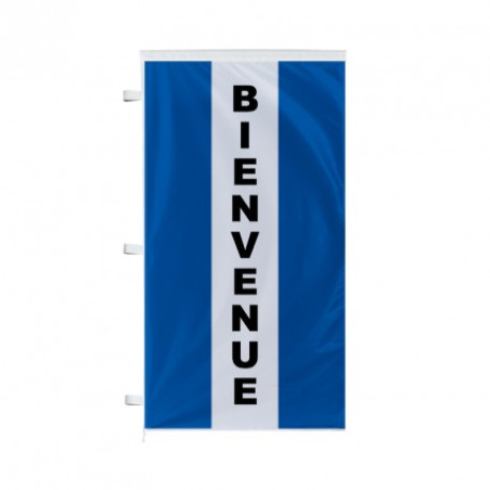 Pavillon vertical Bienvenue avec bandes