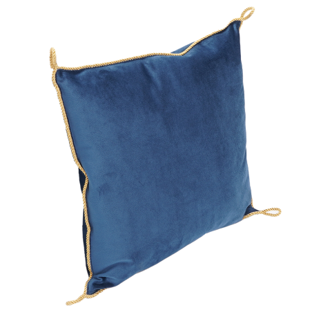 Coussin Velours Bleu