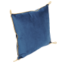 Coussin Velours Bleu