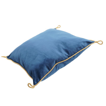 Coussin Velours Bleu
