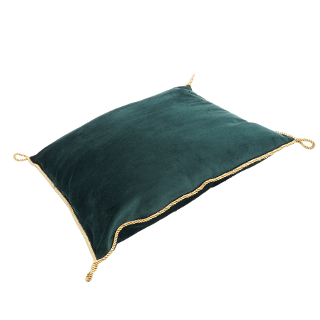 Coussin Velours Vert 