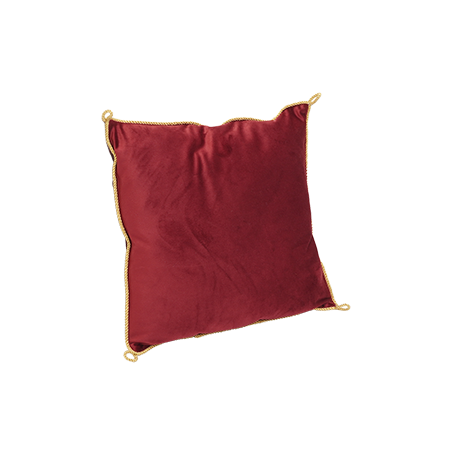 Coussin Velours Grenat