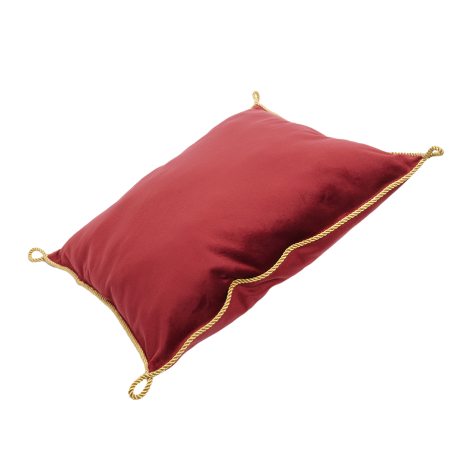 Coussin Velours Grenat
