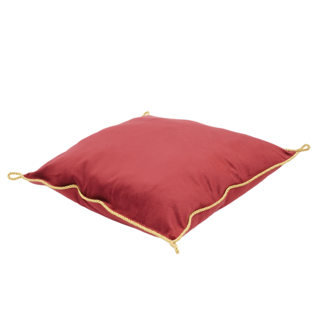 Coussin Velours Grenat