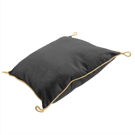 Coussin Velours Noir