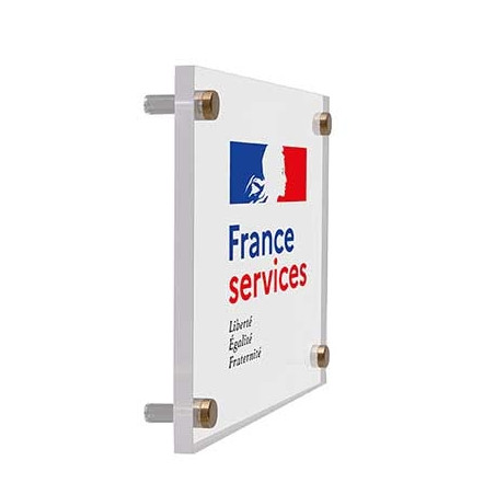 Plaque bloc-marque France Services