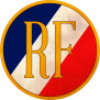 Lot Vintage : Ecusson rond RF + 3 drapeaux France
