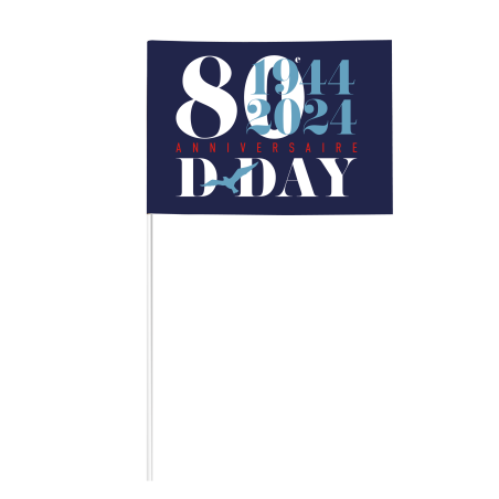 Drapeaux à agiter - 80e anniversaire D-Day & Bataille de Normandie 